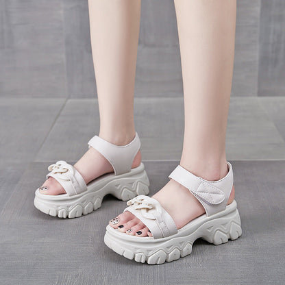 Sandalias casuales con velcro