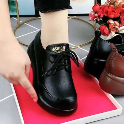 Zapatos de suela blanda de piel auténtica