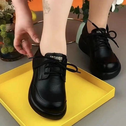 Zapatos de suela blanda de piel auténtica