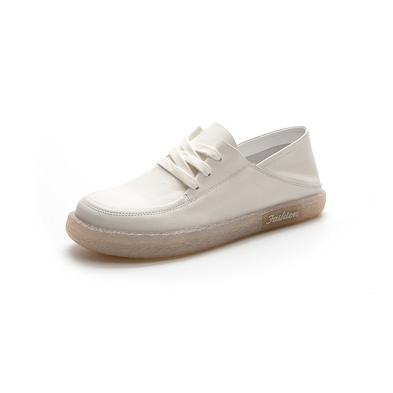 Zapatos blancos de tendón de res